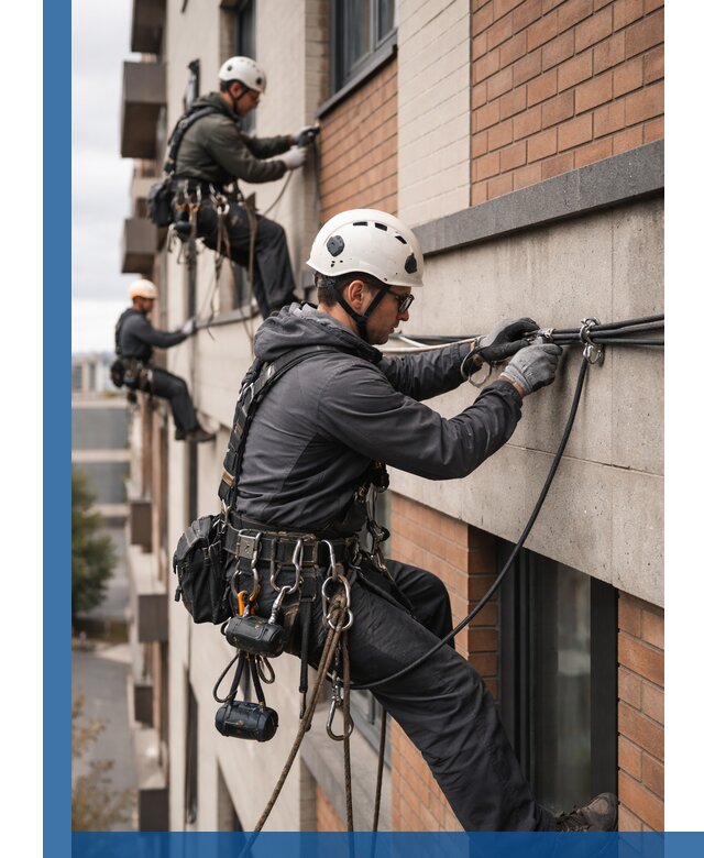 Крепление кабеля на фасаде монтаж и крепеж в Елабуге