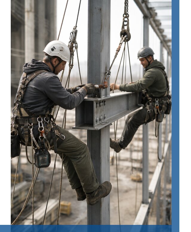 Монтаж металлоконструкций на высоте в Елабуге от 3545 р. | ВЫСОТНИК-Лбг