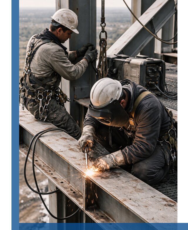 Высотные сварочные работы в Елабуге для промышленных объектов