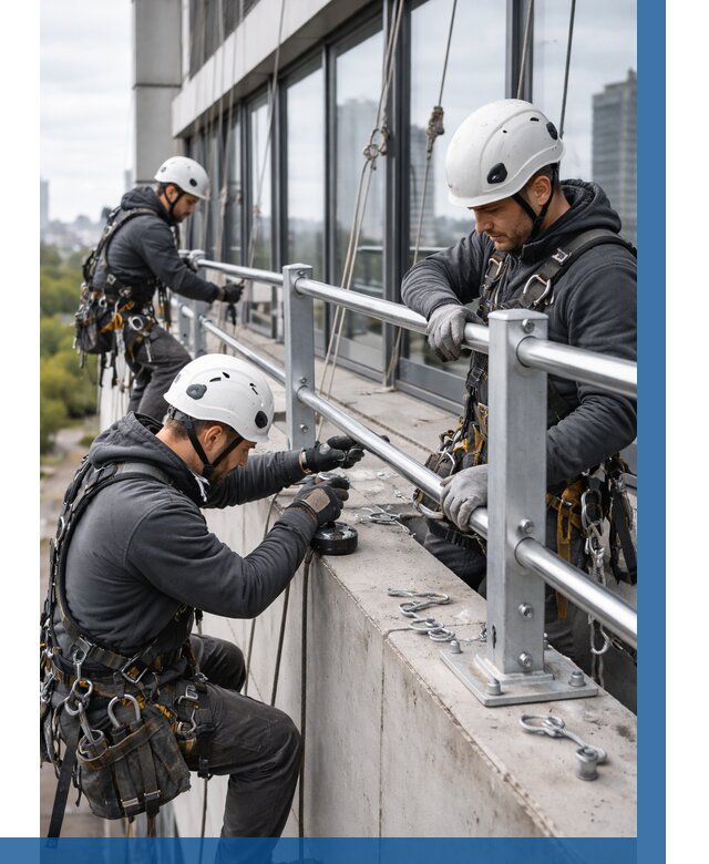 Монтаж ограждений на высоте в Елабуге, от 1215 р. | ВЫСОТНИК-Лбг