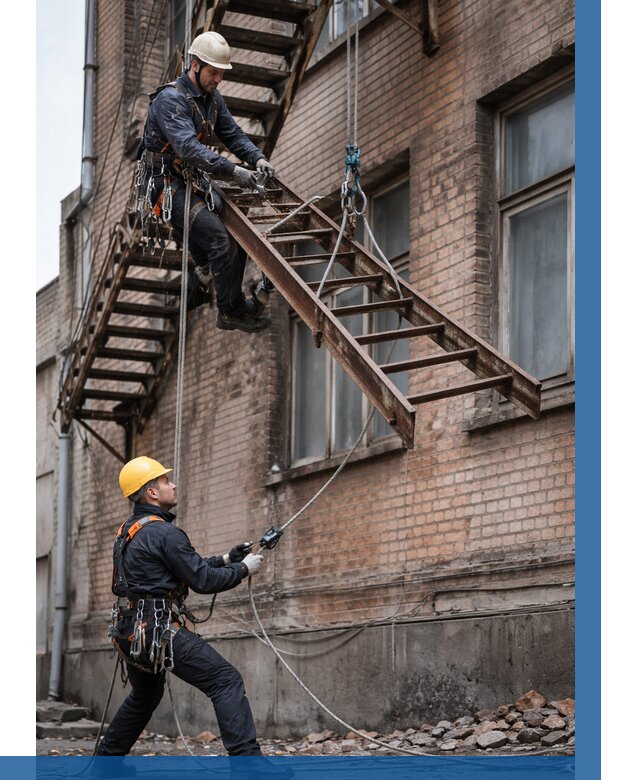 Демонтаж пожарной лестницы в Елабуге от 12154 р. | ВЫСОТНИК-Лбг