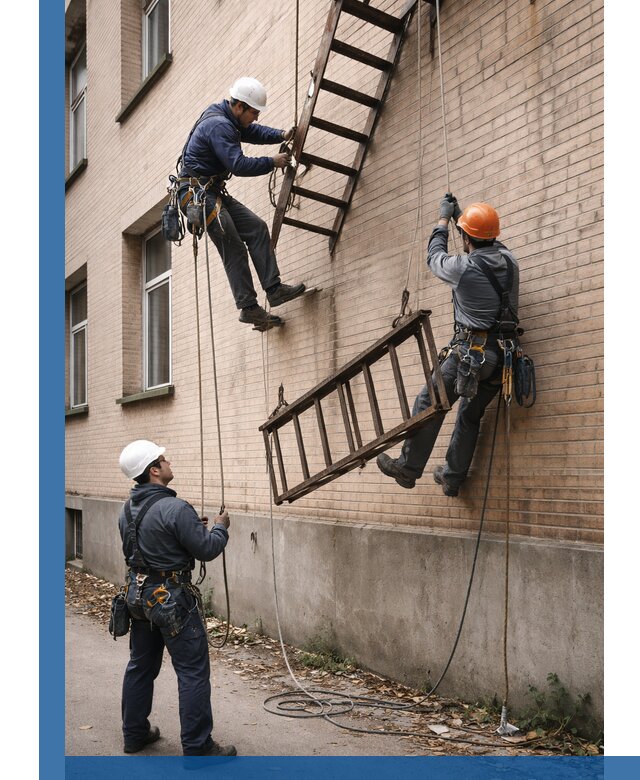 Демонтаж пожарной лестницы в Елабуге быстро и безопасно