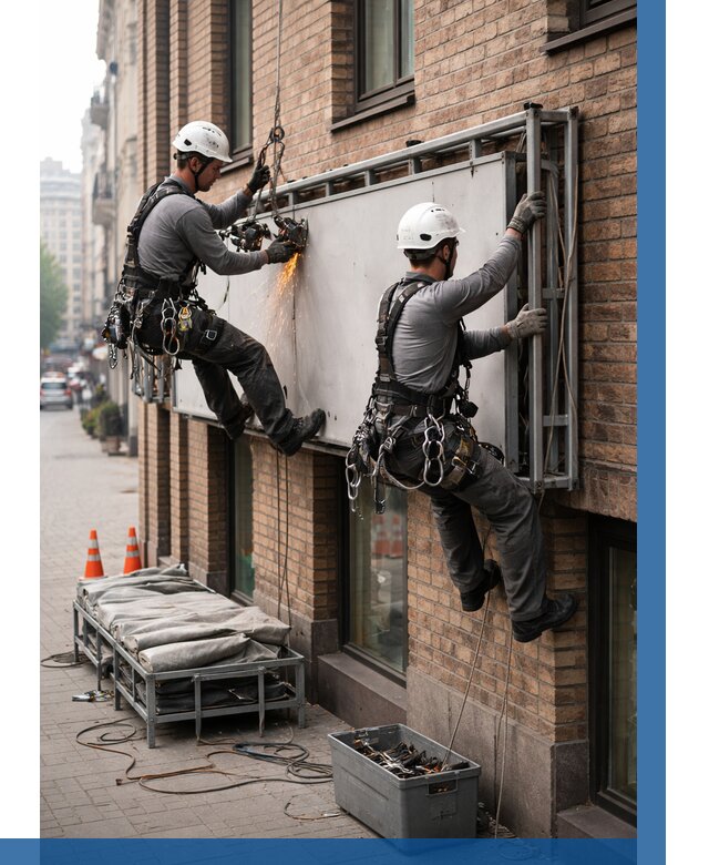 Демонтаж рекламной вывески в Елабуге от 6583 р. | ВЫСОТНИК-Лбг