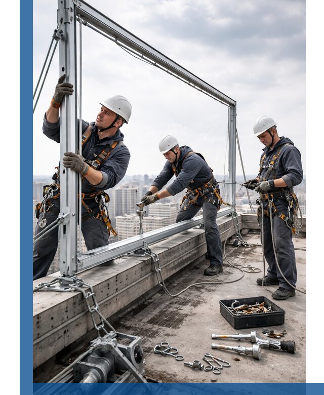 Монтаж крышных рекламных конструкций под ключ в Елабуге