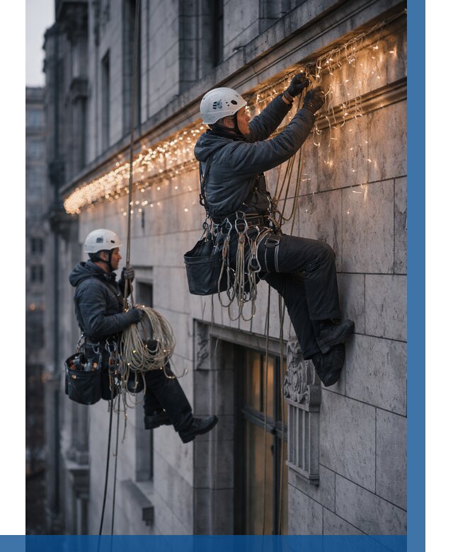 Монтаж новогодней иллюминации в Елабуге от 8609 р. | ВЫСОТНИК-Лбг