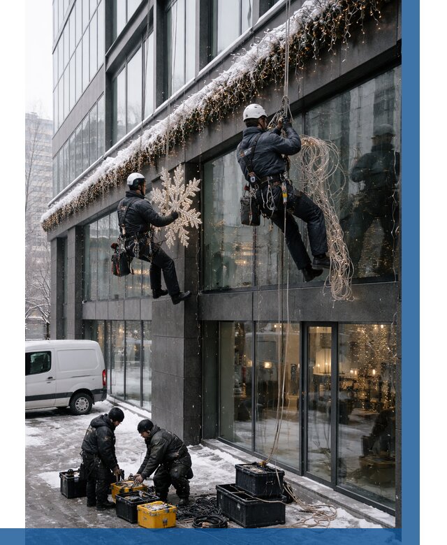 Демонтаж новогоднего оформления в Елабуге от 5570 р. | ВЫСОТНИК-Лбг