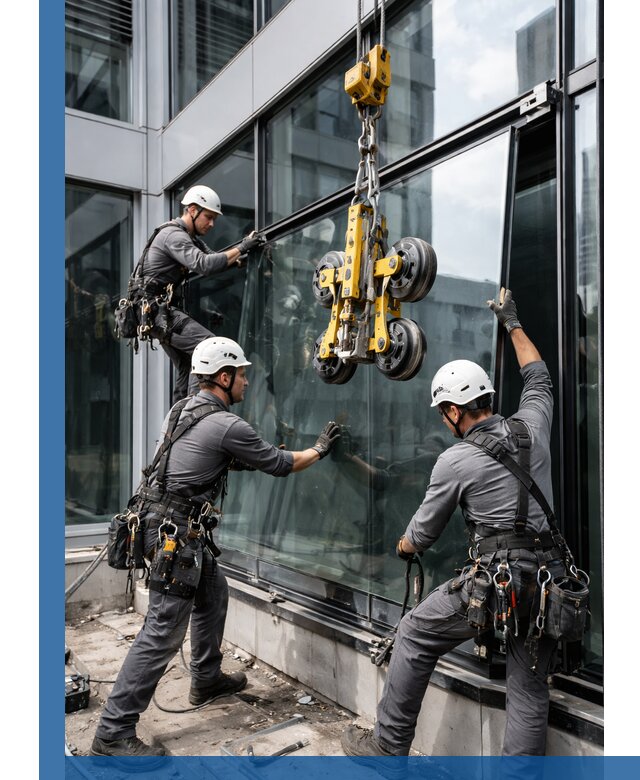 Структурное остекление фасадов в Елабуге монтаж и обслуживание