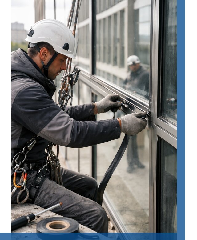 Ремонт витражных конструкций в Елабуге от 3545 р. | ВЫСОТНИК-Лбг