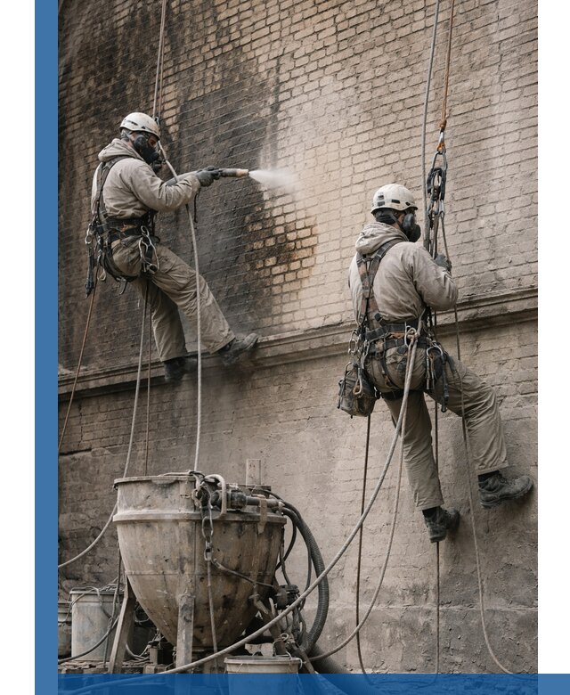 Пескоструйная очистка фасадов в Елабуге профессионально