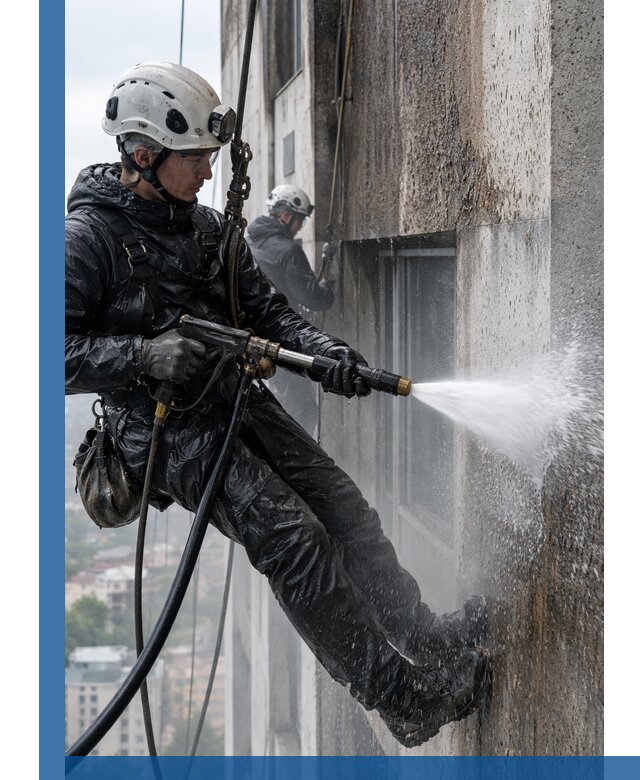 Гидроструйная очистка фасадов и конструкций в Елабуге