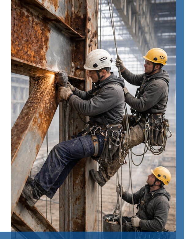 Зачистка металла от ржавчины в Елабуге от 354 р. | ВЫСОТНИК-Лбг