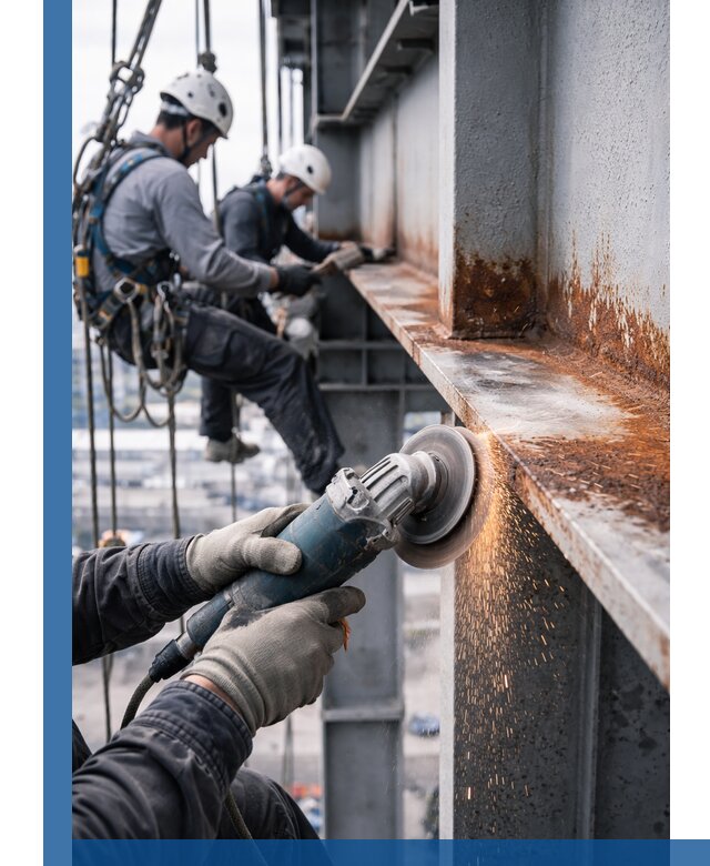 Зачистка металла от ржавчины и подготовка поверхностей в Елабуге