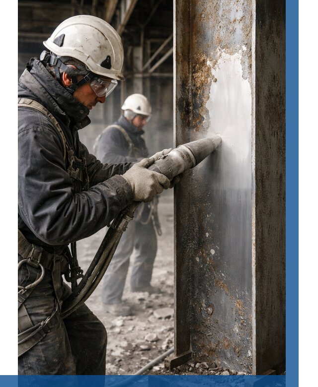 Удаление старой краски с металла в Елабуге от 456 р. | ВЫСОТНИК-Лбг