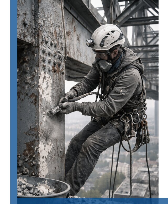 Удаление старой краски с металлических конструкций в Елабуге