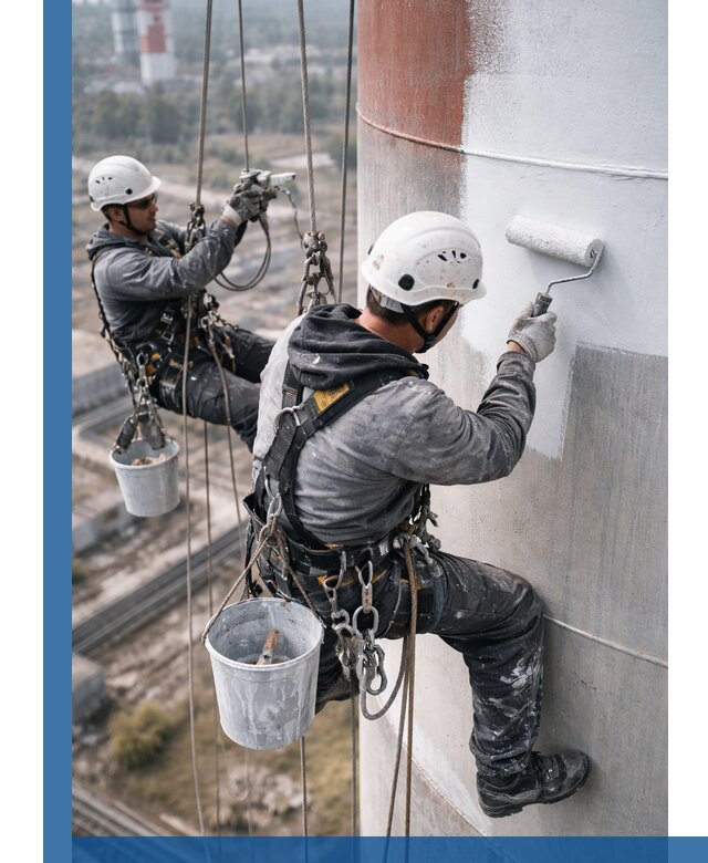 Покраска дымовых труб в Елабуге: антикоррозийная защита и восстановление