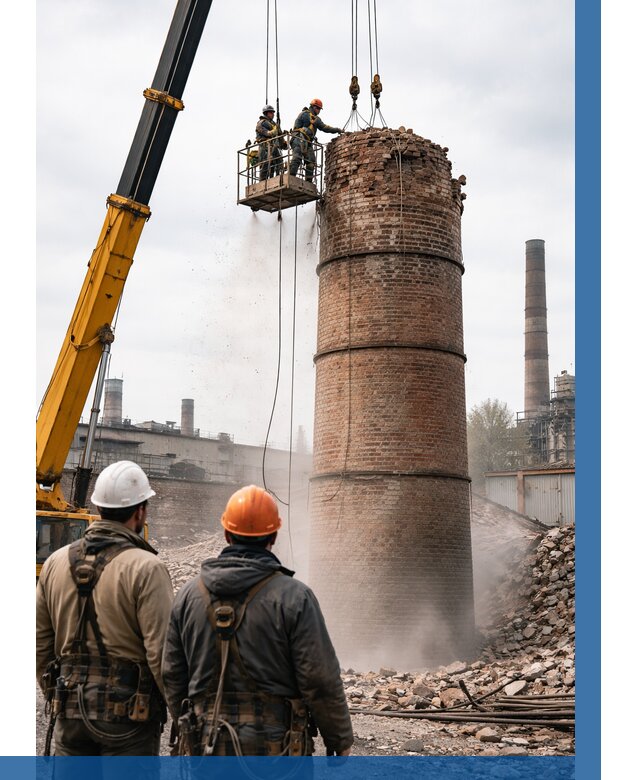 Демонтаж дымовой трубы в Елабуге от 91152 р. | ВЫСОТНИК-Лбг, смета