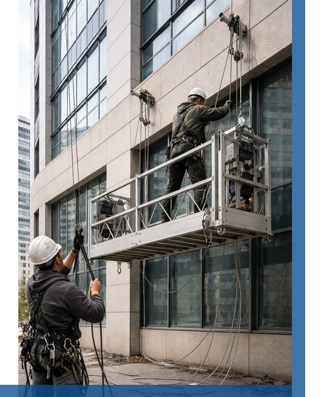 Монтаж и подъем фасадной люльки в Елабуге от 12154 р. | ВЫСОТНИК-Лбг