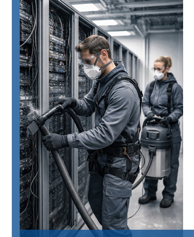 Обеспыливание серверной комнаты в Елабуге, профессиональная очистка