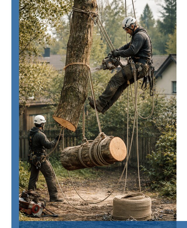 Валка деревьев частями в Елабуге, безопасно и аккуратно
