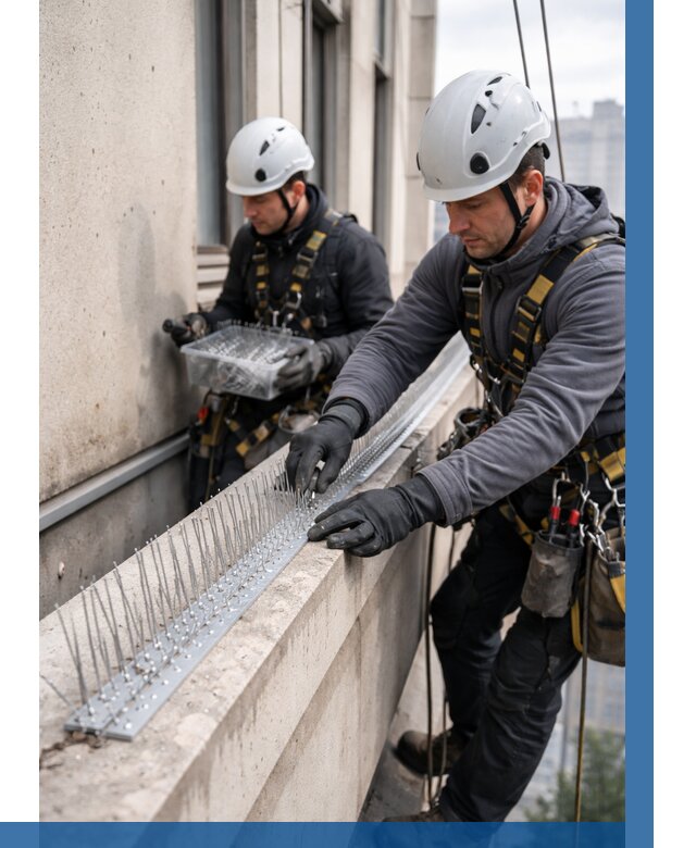 Установка шипов от птиц в Елабуге от 861 р. | ВЫСОТНИК-Лбг